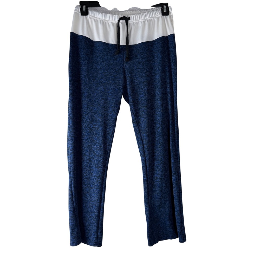 Athletic‎ Works Women's Blue Heathered Lounge Pants Drawstring Elastic Waist XL